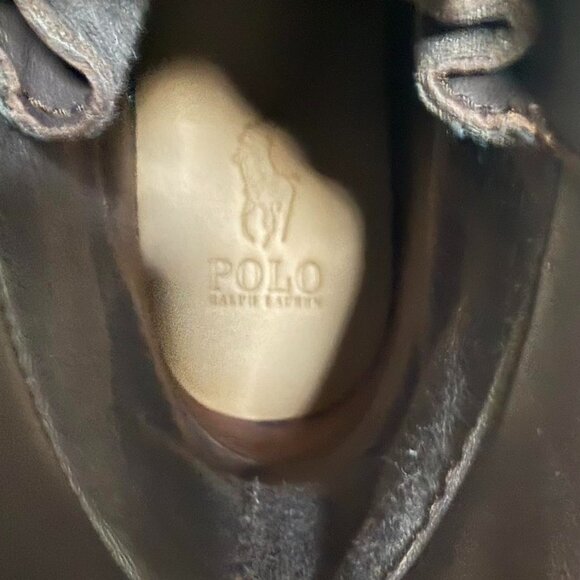 Men's Polo Ralph Lauren Oslo High Waterproof Boots Brown Leather - Picture 4 of 10